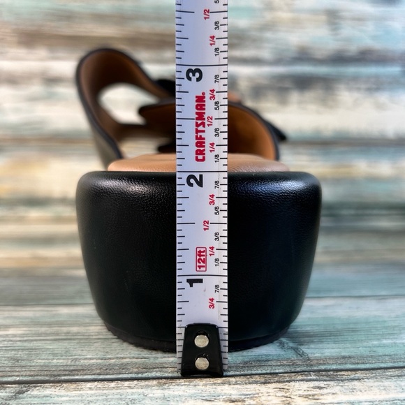 Gentle Souls Womens Theresa Platform Slide Sandal Size 8 Black Leather Slip On - Picture 11 of 13